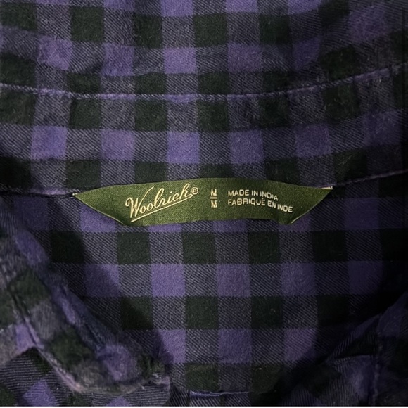 Woolrich purple plaid shirt - Picture 2 of 4